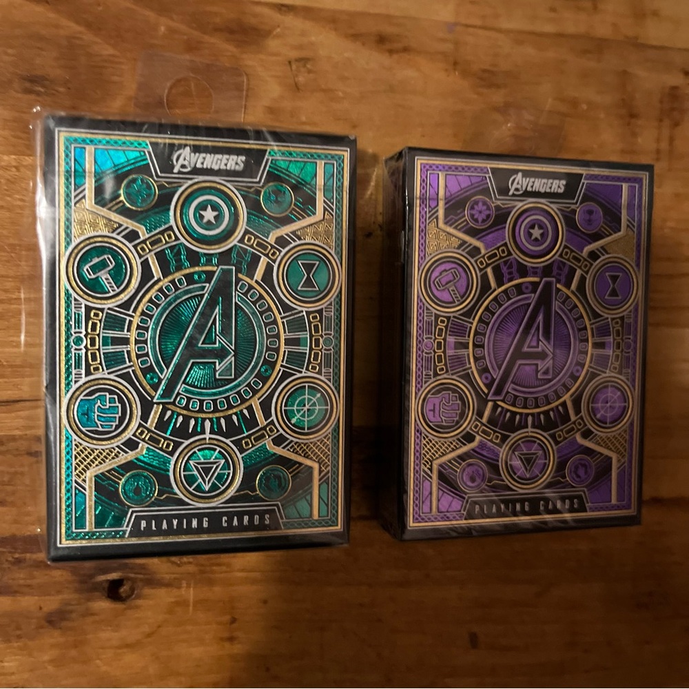 Theory11 Avengers: Infinity Saga Playing Cards - Green & Purple Edition Bundle